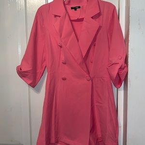 Hot Pink Blazer Romper